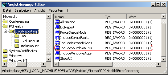 IncludeShutdownErrs