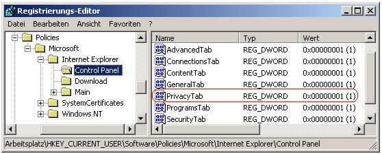 PrivacyTab