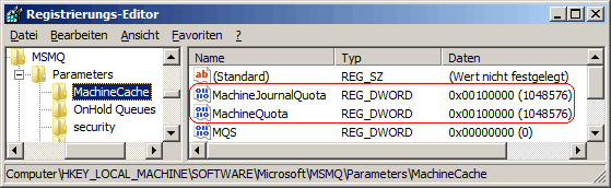 MachineQuota, MachineJournalQuota