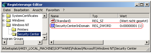 SecurityCenterInDomain