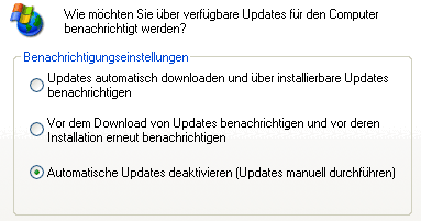 Automatisches Update (veraltet)