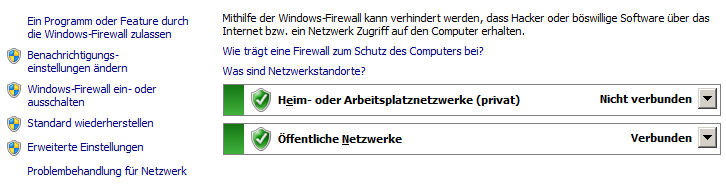 Windows-Firewall ab Windows 7
