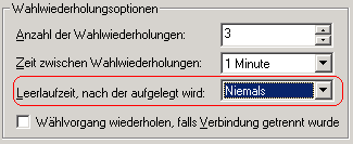 Wahlwiederholungsoptionen
