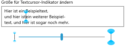 Erleichterte Bedienung