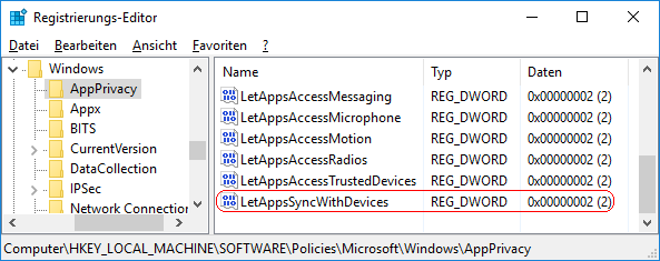 LetAppsSyncWithDevices