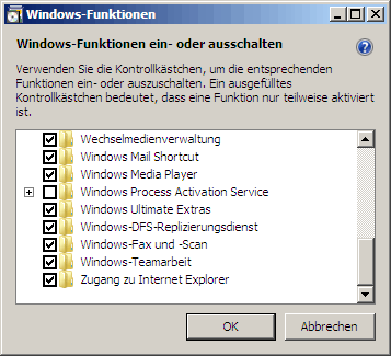 Windows-Funktionen