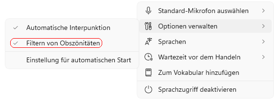 Filtern von Obsz&ouml;nit&auml;ten