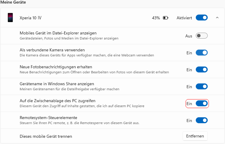 Mobile Ger&auml;te verwalten
