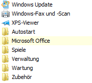 Startmenü