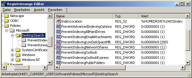 PreventIndexingNetworkShares