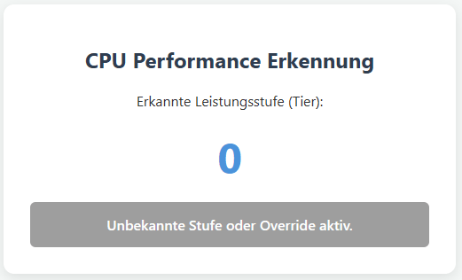 Unbekannte Stufe
