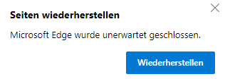 Seiten wiederherstellen