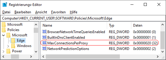 MaxConnectionsPerProxy