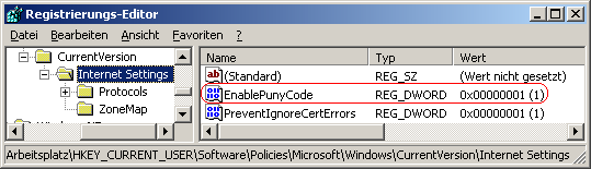 EnablePunyCode