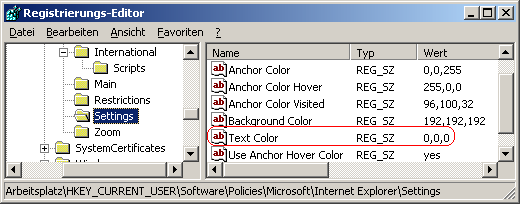 Text Color