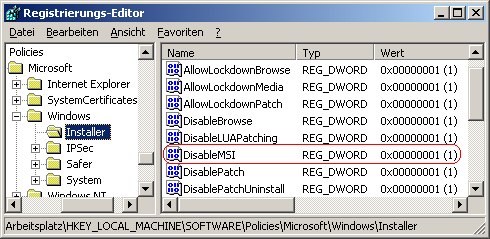 DisableMSI