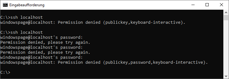 ssh localhost