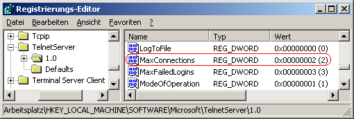 MaxConnections