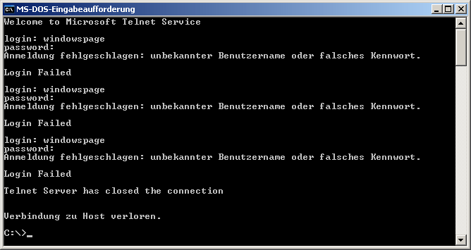 Telnet-Server