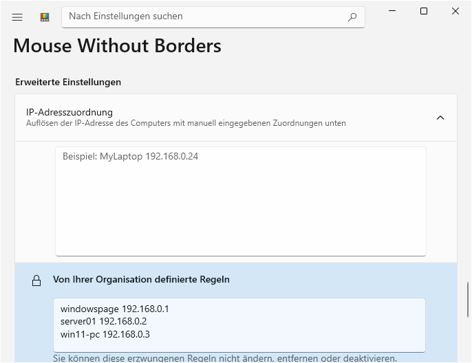 IP-Adresszuordnung
