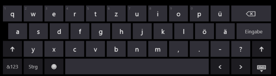 Bildschirmtastatur Windows 8