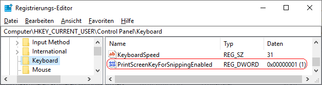 PrintScreenKeyForSnippingEnabled