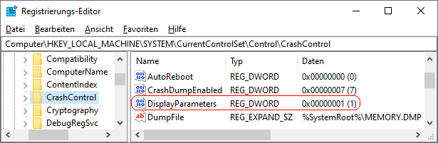 DisplayParameters