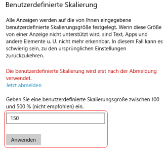 Skalierungsstufe