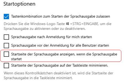 Sprachausgabe