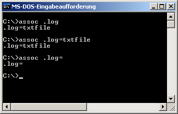 assoc .log=txtfile