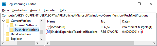 EnableExpandedToastNotifications